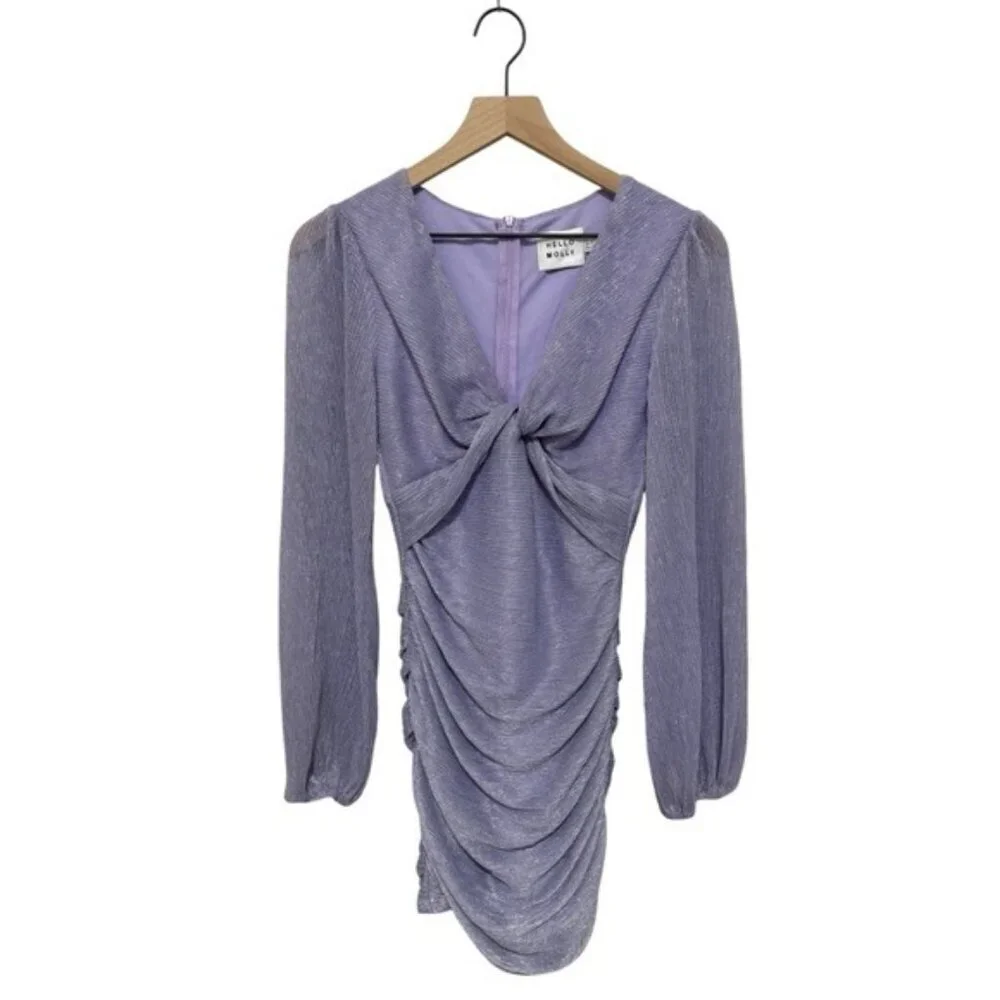 Hello Molly Magical Spell Mini Dress Lilac Size 4‎ | Ruffle Party Cocktail Dress
